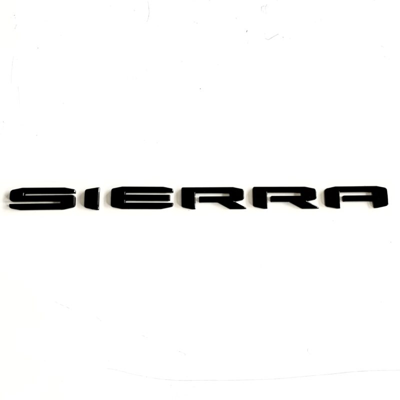 2018-24 GMC Sierra Nameplate Emblem, Gloss Black