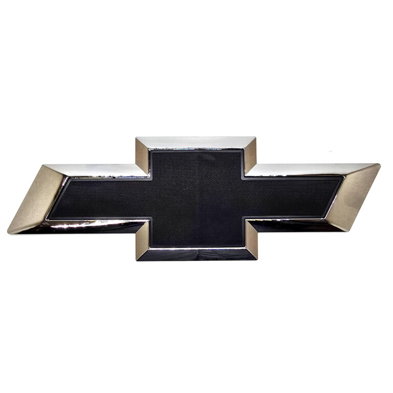 2019-25 Chevrolet Tailgate Emblem Nameplate 11.5" ABS - Matte Black/Chrome