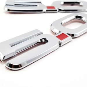“5.0” Fender Emblem (LH/RH Pair), 5-7/16" ABS, 2015–2023 Mustang