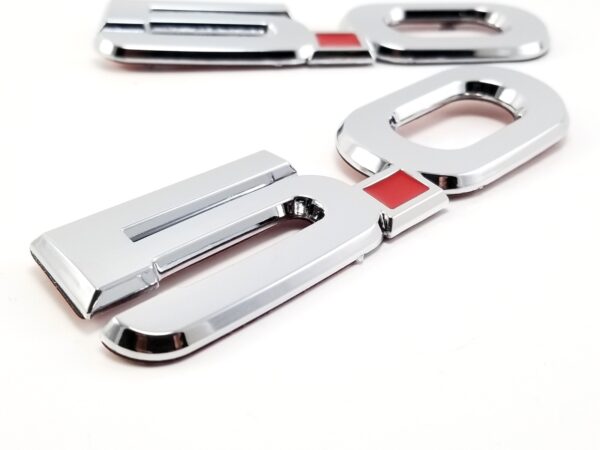 “5.0” Fender Emblem (LH/RH Pair), 5-7/16" ABS, 2015–2023 Mustang