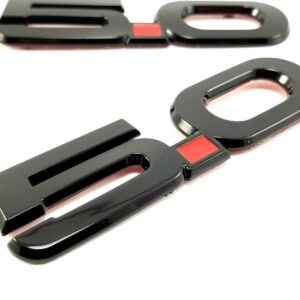 “5.0” Fender Emblem (LH/RH Pair), 5-7/16" ABS, 2015–2023 Mustang