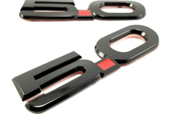 “5.0” Fender Emblem (LH/RH Pair), 5-7/16" ABS, 2015–2023 Mustang