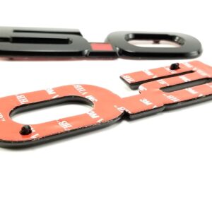 “5.0” Fender Emblem (LH/RH Pair), 5-7/16" ABS, 2015–2023 Mustang