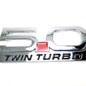 5.0 Twin Turbo Fender Emblem, 5" Diecast, 2015-2023 Mustang