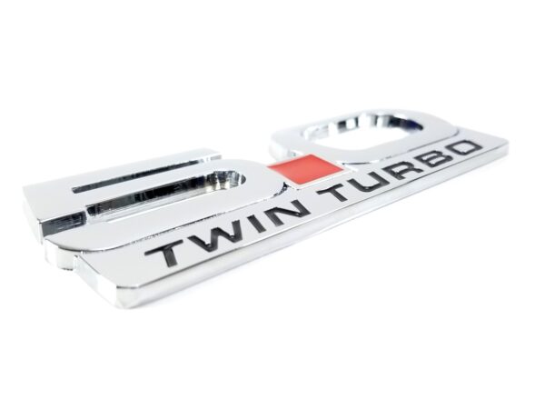 5.0 Twin Turbo Fender Emblem, 5" Diecast, 2015-2023 Mustang
