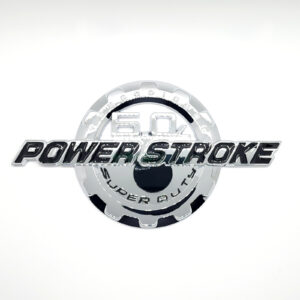 6.0L Power Stroke Door Emblem, 9" ABS, 2003-2007 Ford Super Duty