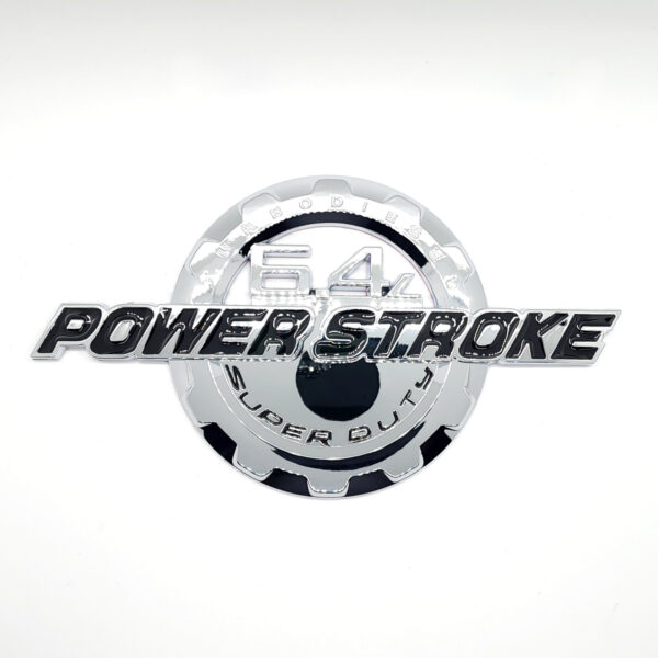 6.4L Power Stroke Door Emblem, 9" ABS, 2008-2010 Ford Super Duty