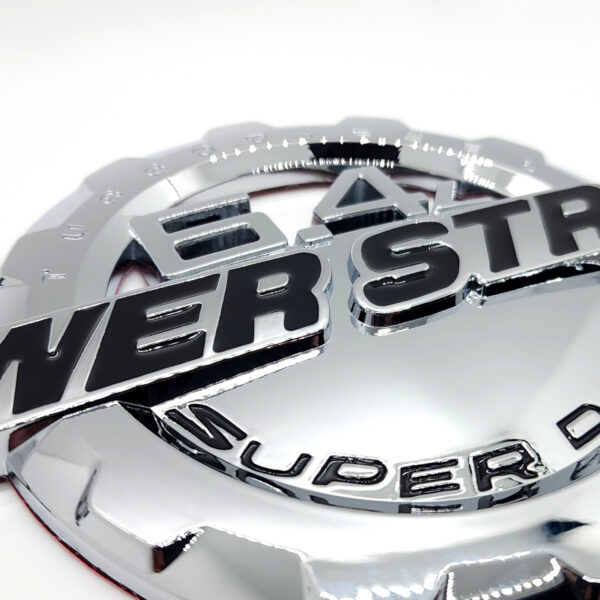 6.4L Power Stroke Door Emblem, 9" ABS, 2008-2010 Ford Super Duty