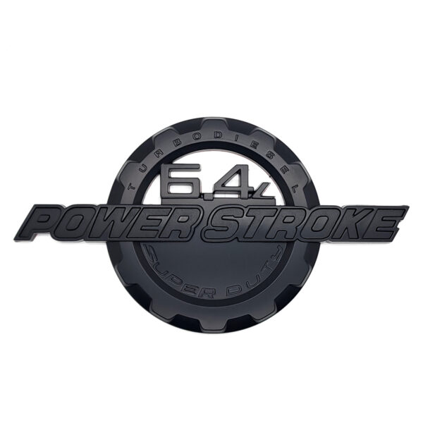 6.4L Power Stroke Door Emblem, 9" ABS, 2008-2010 Ford Super Duty