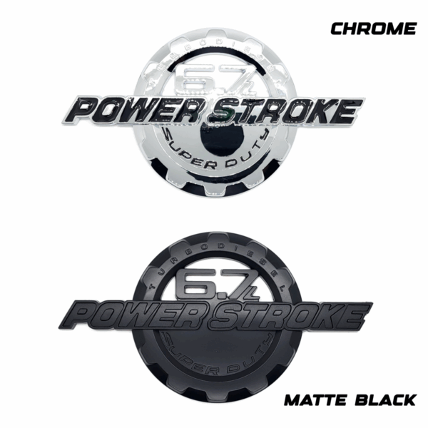 6.7L Power Stroke Door Emblem, 9" ABS, 2011-2016 Ford Super Duty