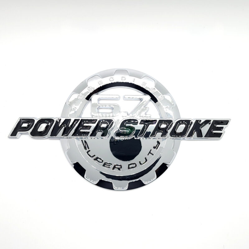 6.7L Power Stroke Door Emblem, 9" ABS, 2011-2016 Ford Super Duty