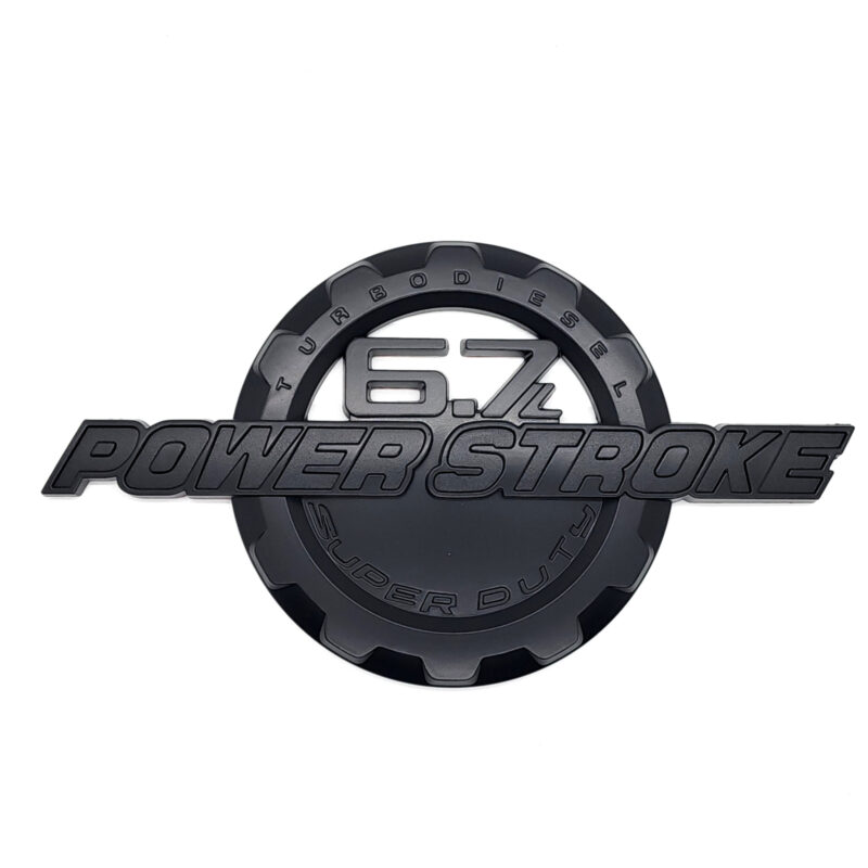 6.7L Power Stroke Door Emblem, 9" ABS, 2011-2016 Ford Super Duty