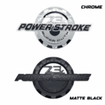 7.3L Power Stroke Door Emblem, 9" ABS, 1999-2003 Ford Super Duty