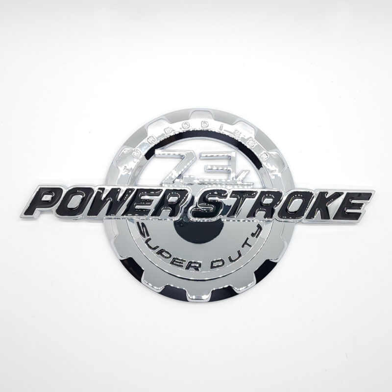 7.3L Power Stroke Door Emblem, 9" ABS, 1999-2003 Ford Super Duty
