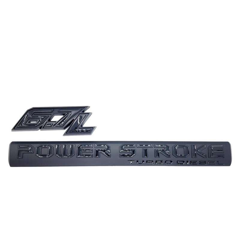 6.7L Power Stroke Turbo Diesel Door Emblem, ABS, 2017–2022 Ford Super Duty