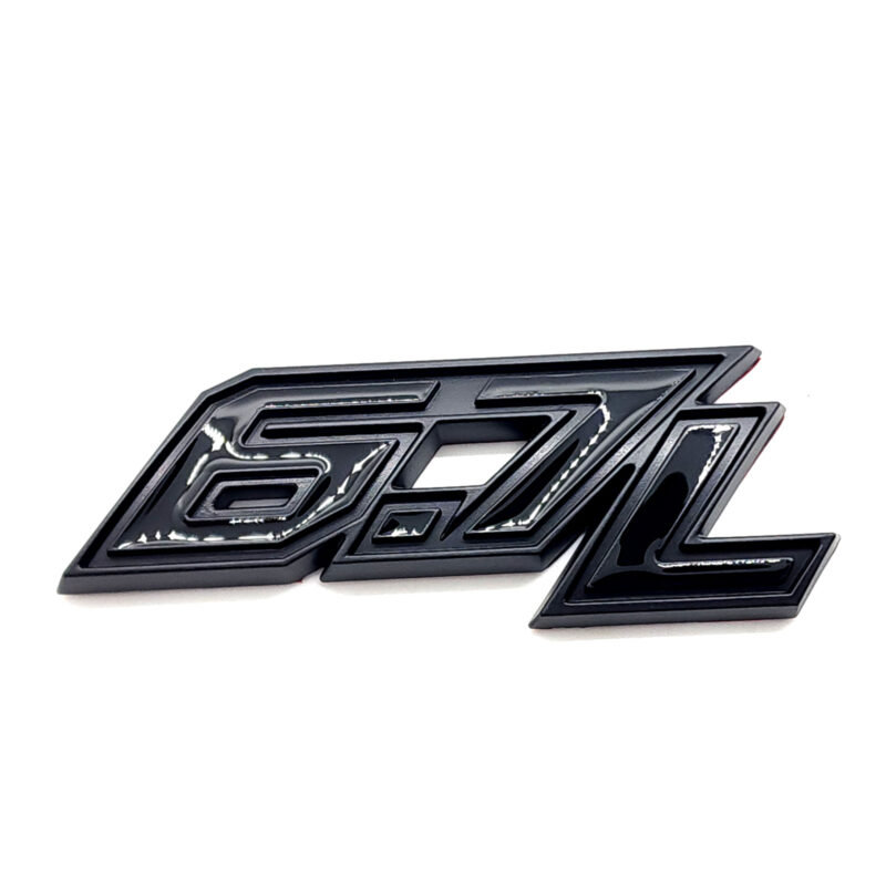 6.7L Power Stroke Turbo Diesel Door Emblem, ABS, 2017–2022 Ford Super Duty