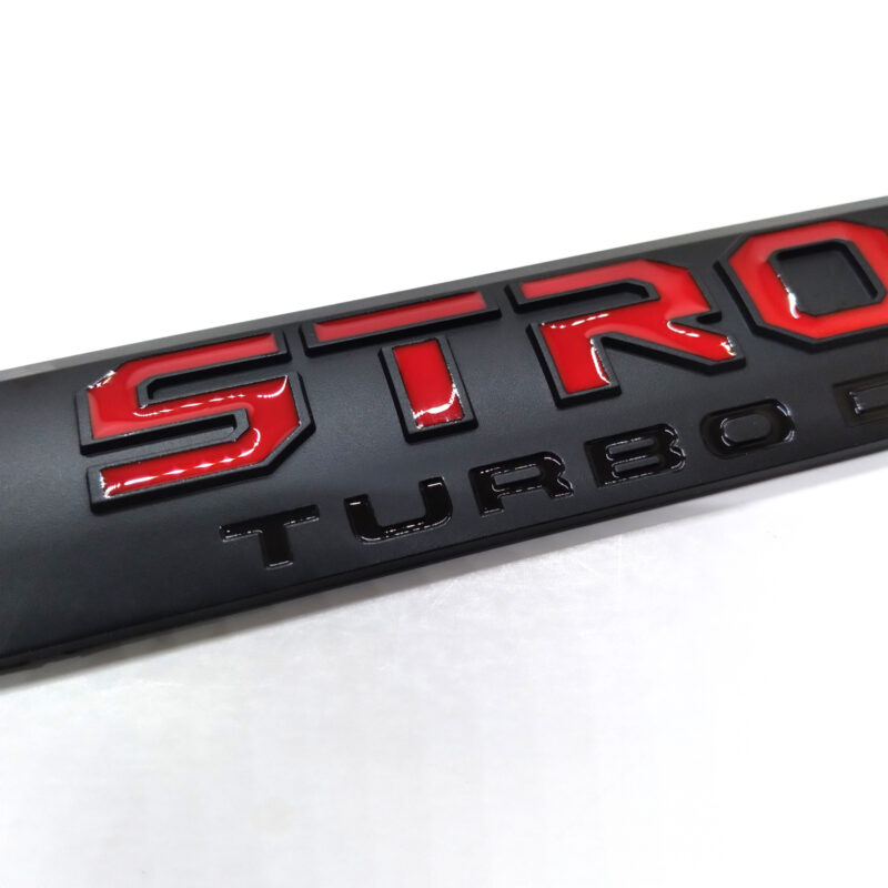6.7L Power Stroke Turbo Diesel Door Emblem, ABS, 2017–2022 Ford Super Duty