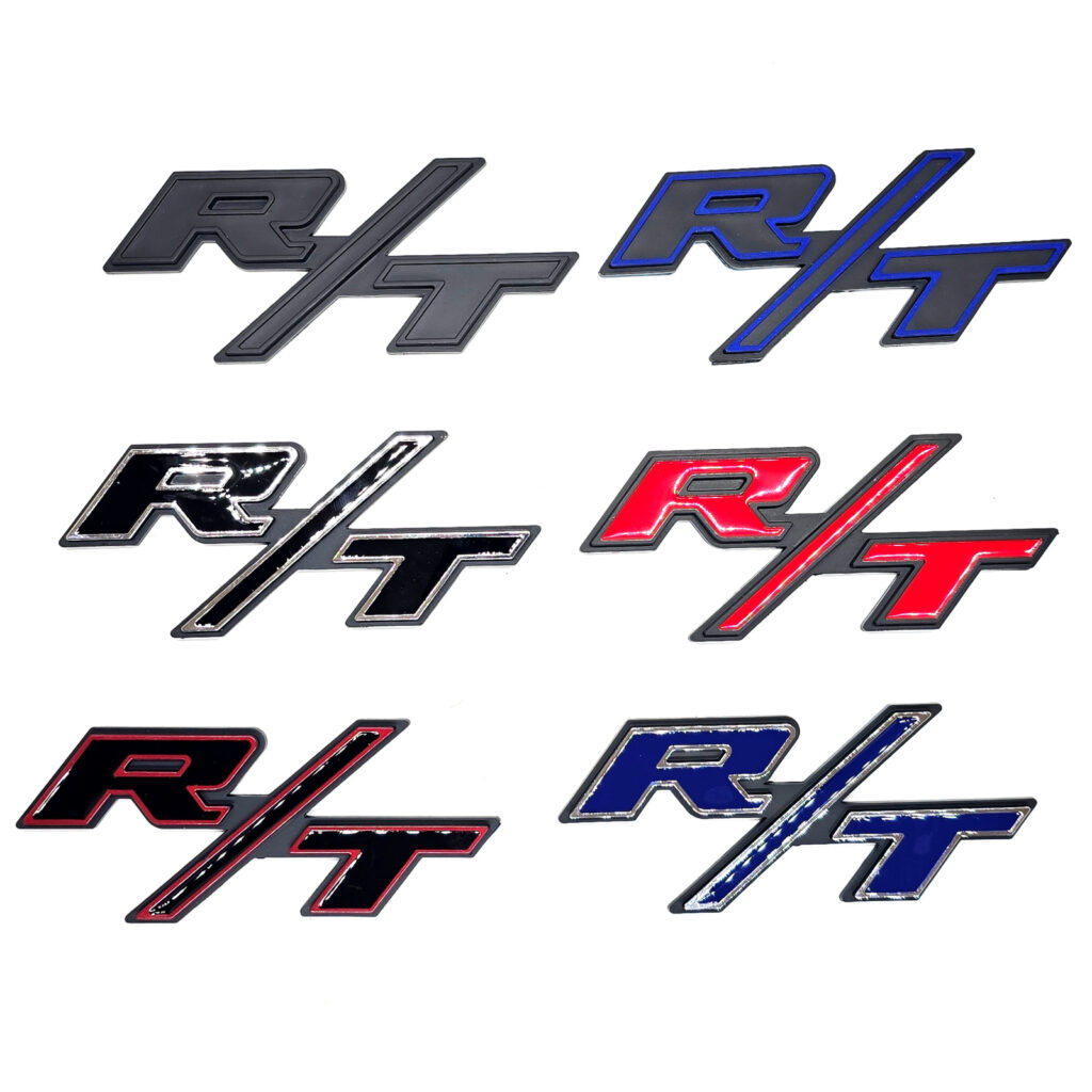 "R/T" Trunk Emblem, 4.5" ABS, Charger Challenger RAM