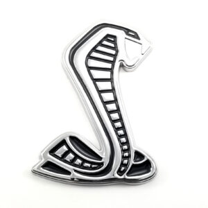GT500 Cobra Decklid Emblem, 4.5" Diecast, 2015-2023 Mustang