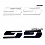 "SS" Door/Tailgate Emblem, 7" ABS, 2003-2007 Silverado