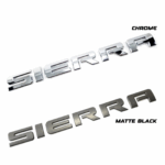 "SIERRA" Door/Tailgate Emblem, 11" ABS, 2007-2018 Sierra