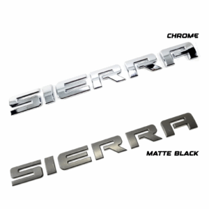 "SIERRA" Door/Tailgate Emblem, 11" ABS, 2007-2018 Sierra