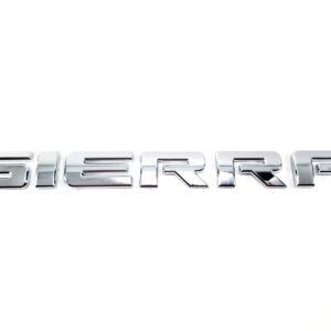 "SIERRA" Door/Tailgate Emblem, 11" ABS, 2007-2018 Sierra