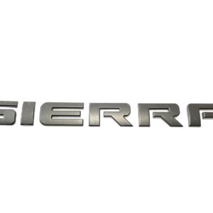 "SIERRA" Door/Tailgate Emblem, 11" ABS, 2007-2018 Sierra