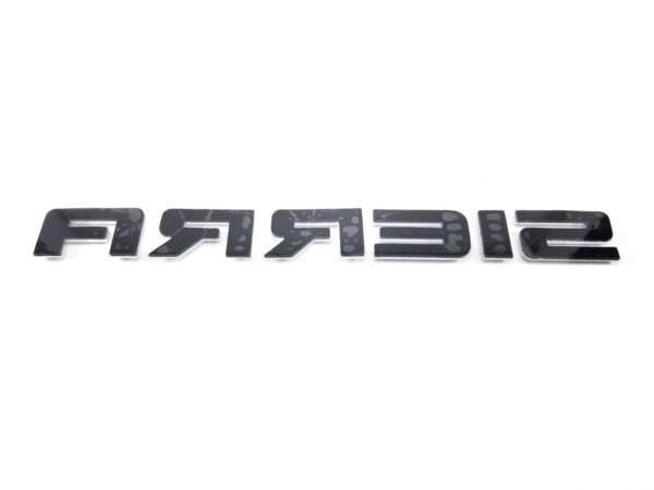 "SIERRA" Door/Tailgate Emblem, 11" ABS, 2007-2018 Sierra