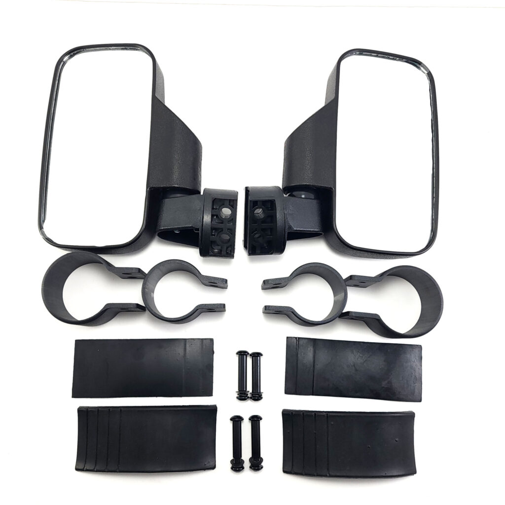 Thrill Powersportz Break-Away Vertical Tube Mount UTV ATV Side Mirrors