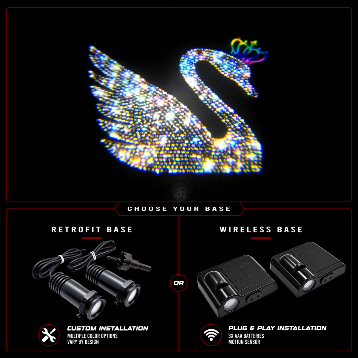 Vantage UniFit Royal Swan LED Door Puddle Lights
