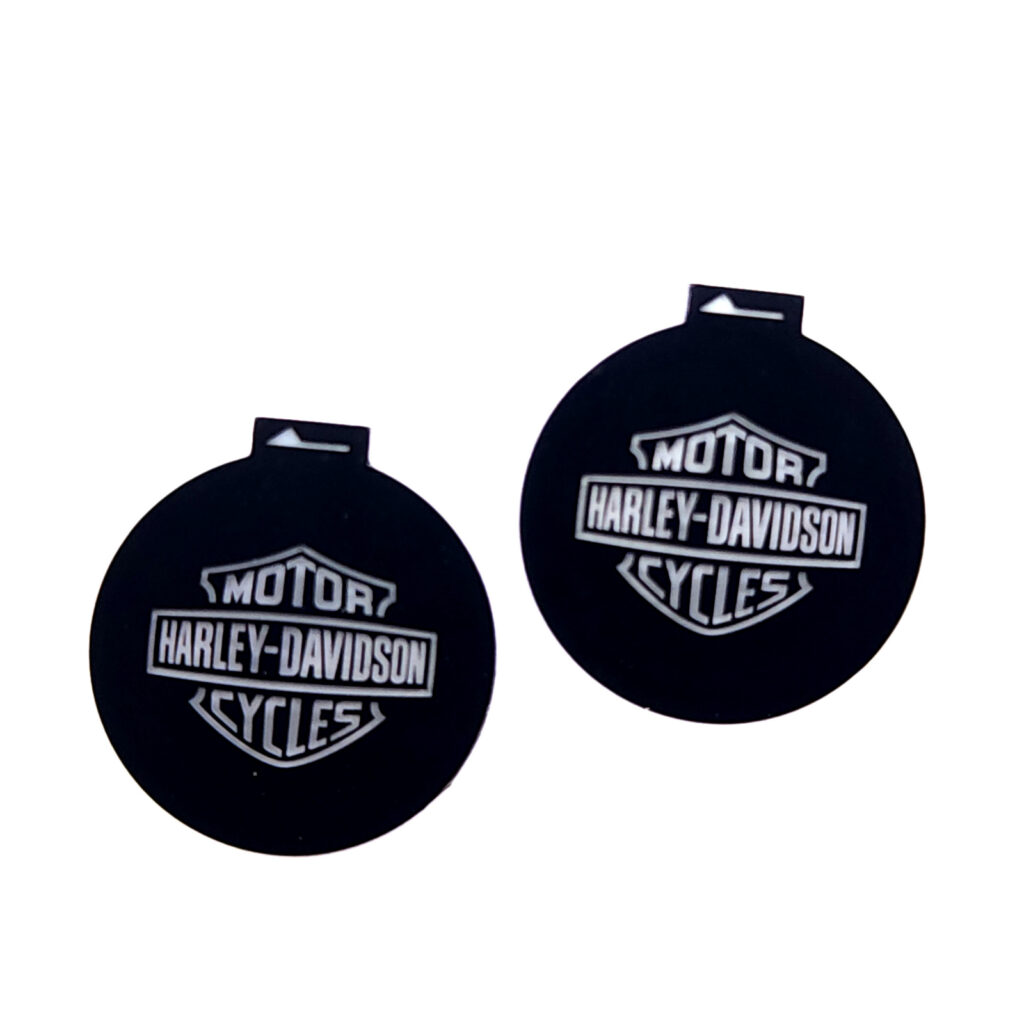 Vantage UniFit Harley Davidson Shield Puddle Light Film Inserts - Single Color Design - 13mm