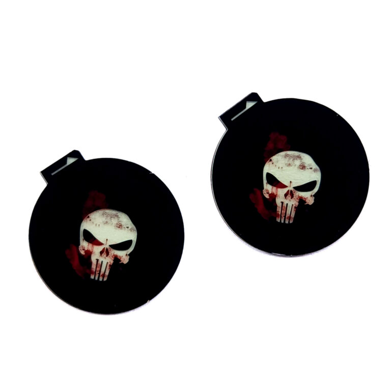 LED Door Puddle Light Film Inserts 13mm - Marvel: Punisher Blood
