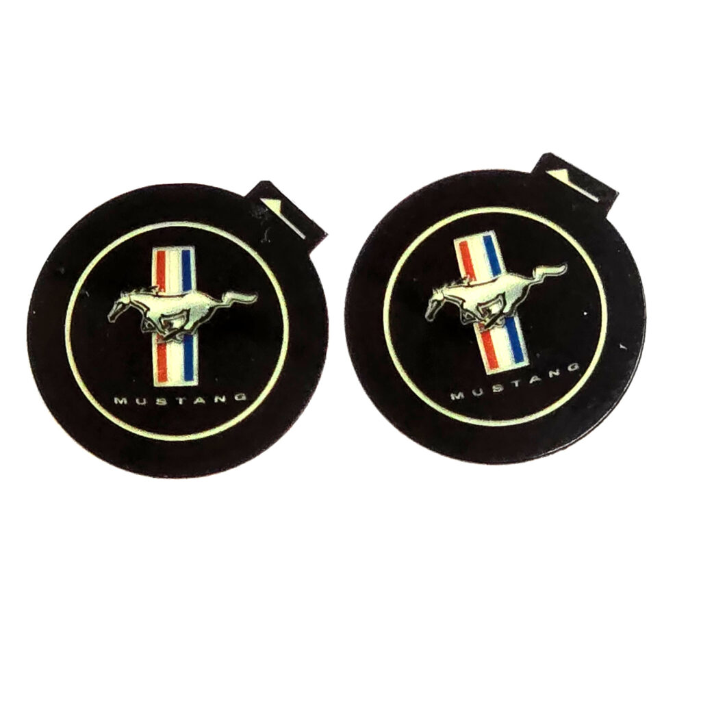 Vantage UniFit Heritage Tri-Bar Running Pony Puddle Light Film Inserts - 13mm For Mustang