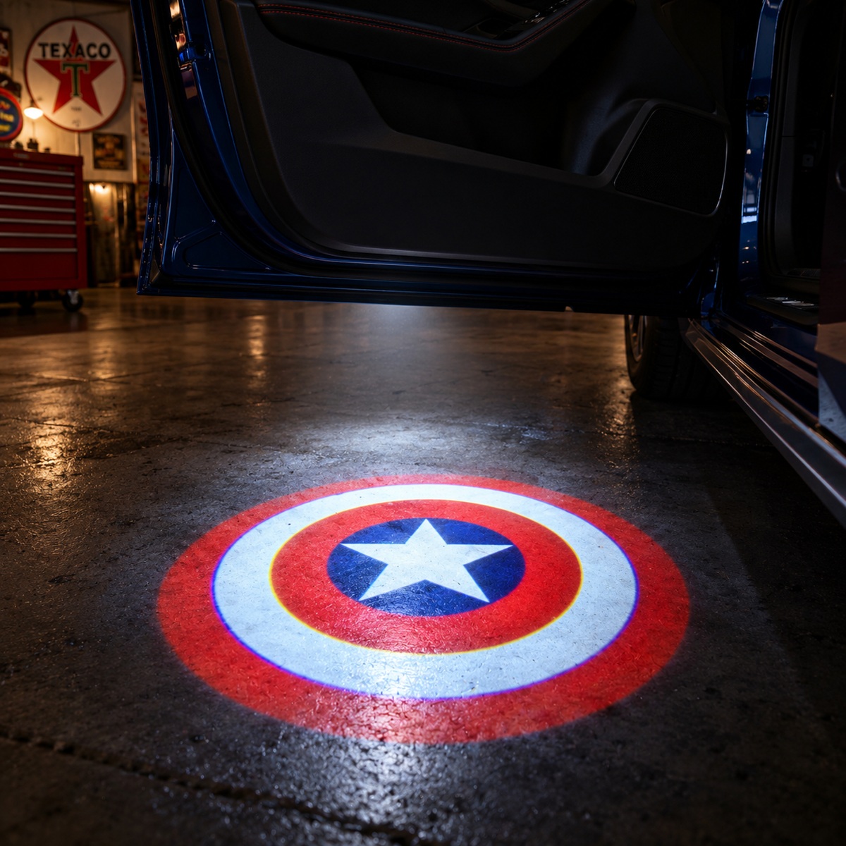 Vantage LED Puddle Lights for Captain America Shield