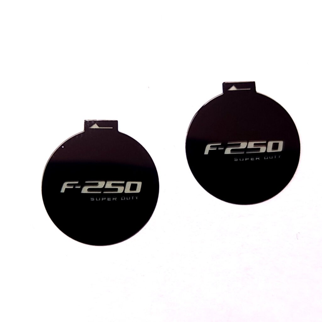 Vantage UniFit Ford F-250 Super Duty Puddle Light Film Inserts (2011 - 2016) - Single Color Design - 13mm