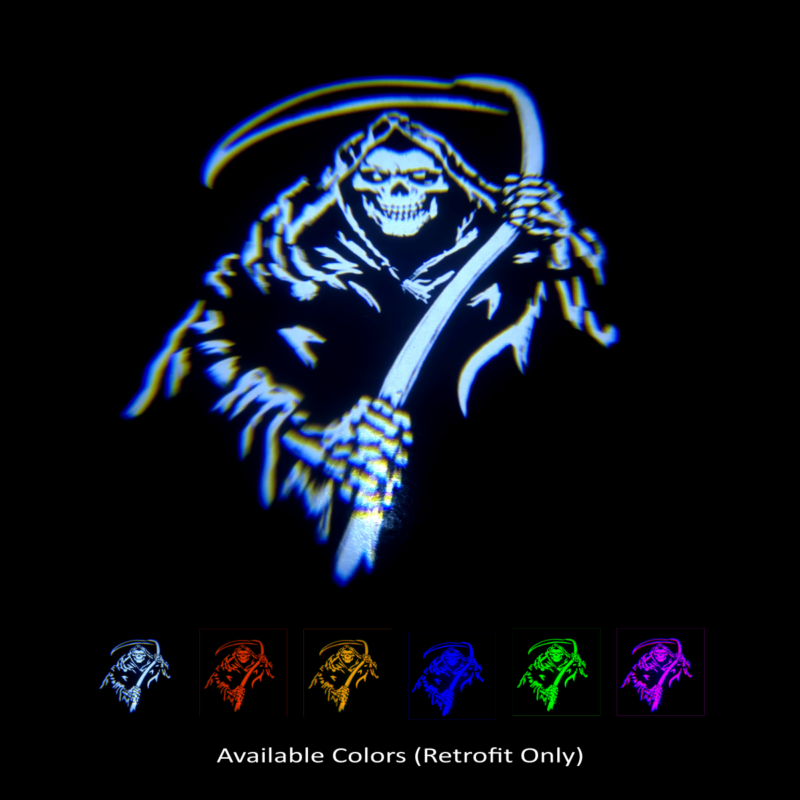 LED Door Puddle Light Kit - Grim Reaper