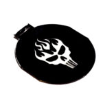 LED Door Puddle Light Film Inserts 13mm - Flaming Skull