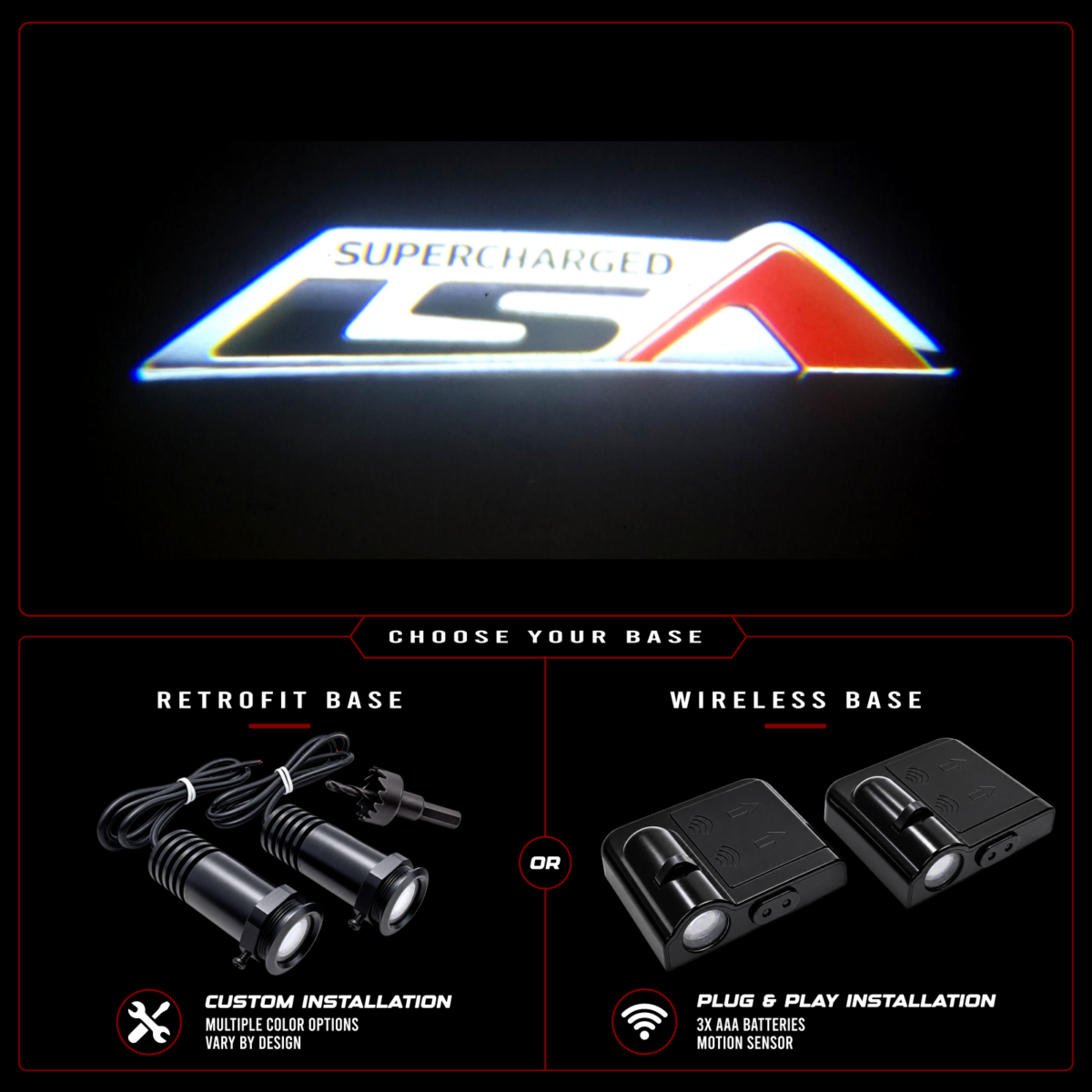 Vantage UniFit LSA Supercharged LED Door Puddle Lights - Single Color