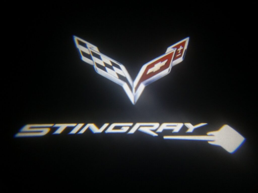 Vantage LED Puddle Lights for Corvette C7 Stingray Cross Flags (2014 - 2019)