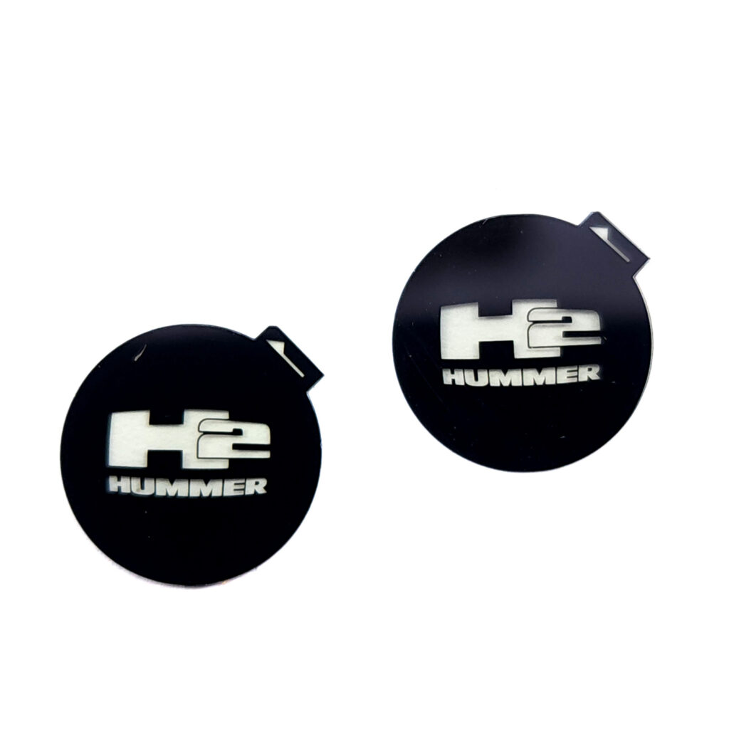 Vantage UniFit Hummer H2 Puddle Light Film Inserts - Single Color Design - 13mm