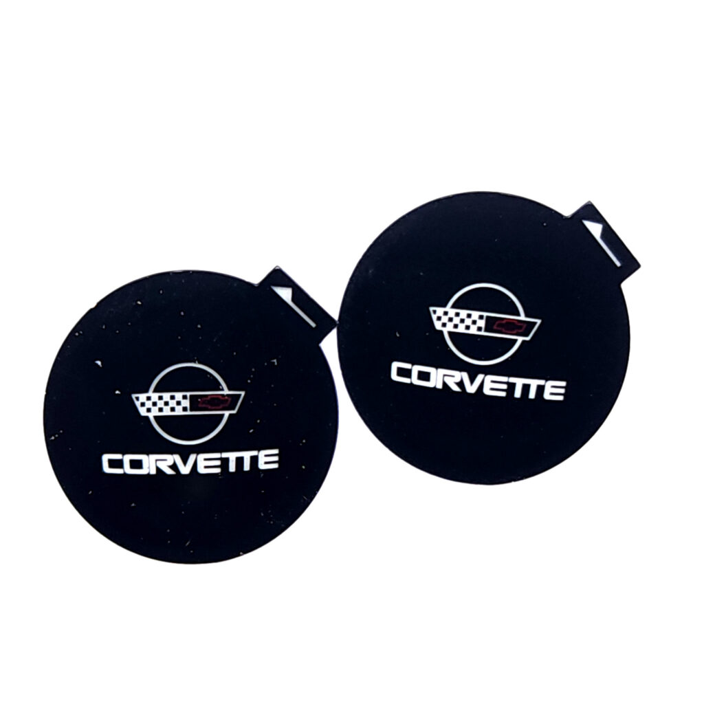 Vantage UniFit Corvette C4 Cross Flags Puddle Light Film Inserts (1984 - 1996) - 13mm