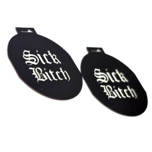 LED Door Puddle Light Film Inserts 13mm - Sick Bitch