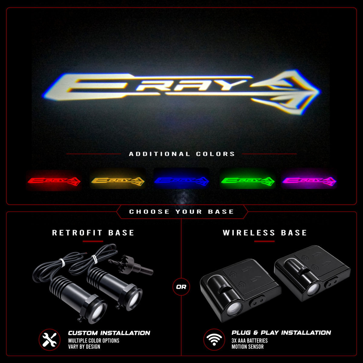 Vantage UniFit Corvette C8 E-Ray LED Door Puddle Lights