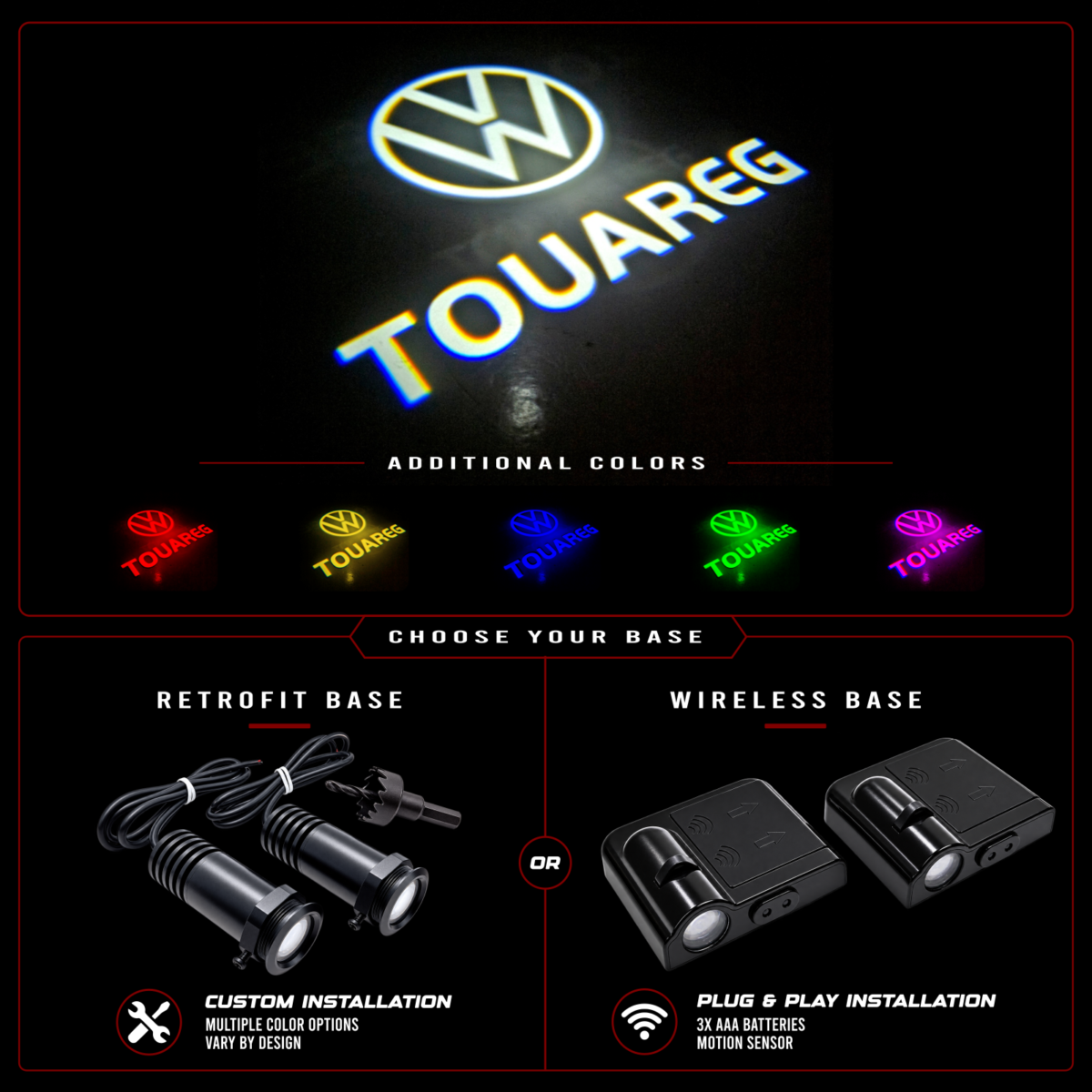 Vantage UniFit Volkswagen Touareg LED Door Puddle Lights