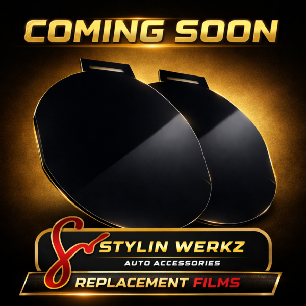 LED Door Puddle Light Film Inserts 10mm - Cadillac CT4 (2020-2025) - Monochrome