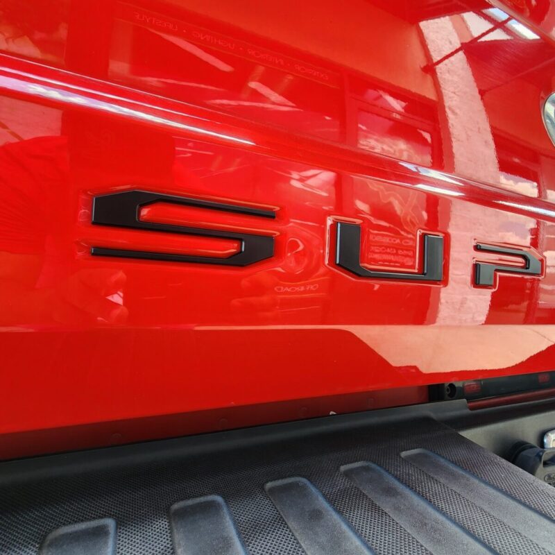 2017-24 Super Duty Tailgate Letter Emblem Insert - Matte Black